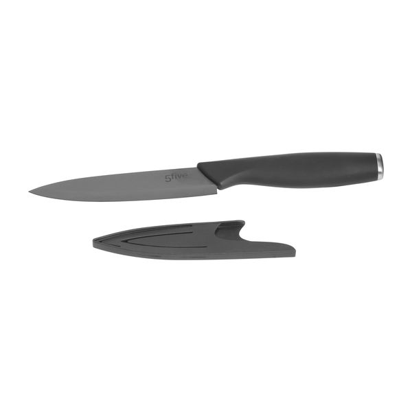 Utility Black Ceramic Knife 12.5 AB - 12.2cm Blade, Stoneware &amp; ABS/PP