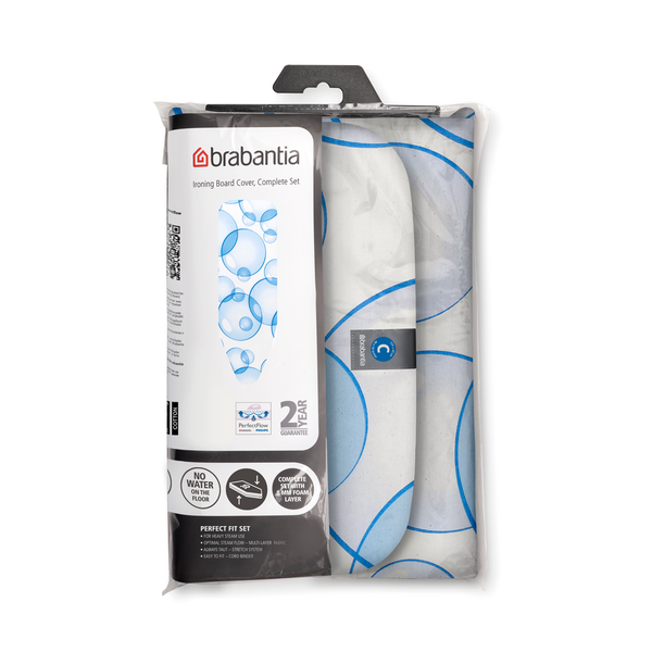 Brabantia - Ironing Board Cover C - 124x45cm - PerfectFlow - Bubbles
