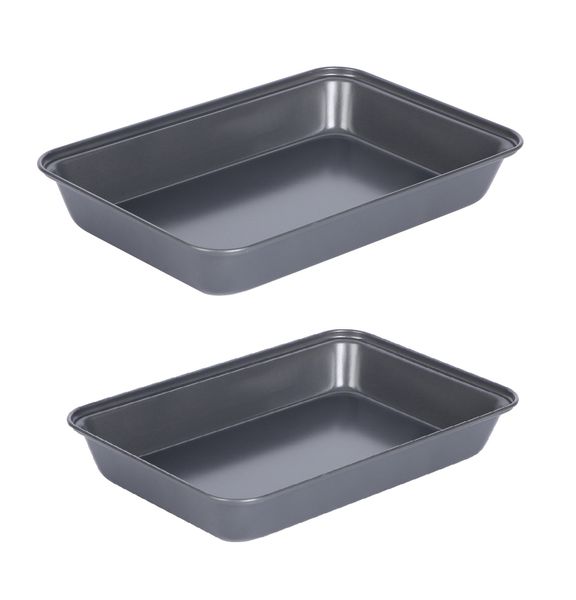 Elegant 2 Piece Non-Stick Baking Tray Set