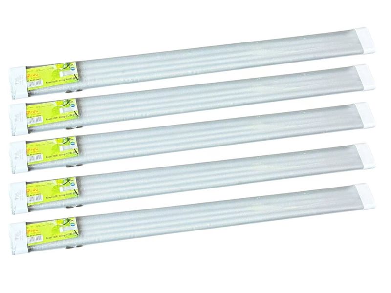 FJC Prismatic diffuser LED Batten lamp 1.2M 100W - Pack of 10