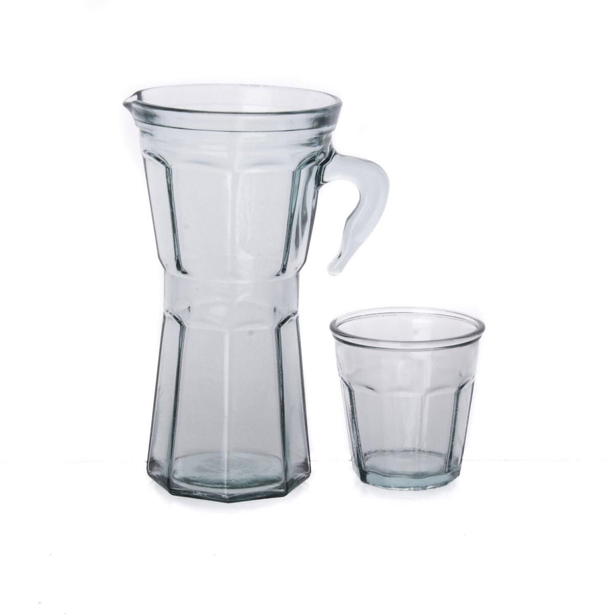Glass Water Jug And Glasses Set