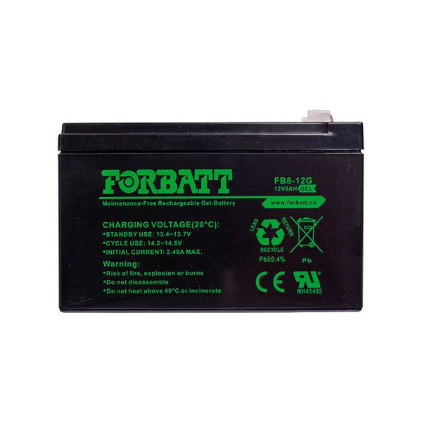 12V 8Ah VRLA GEL Forbatt Battery