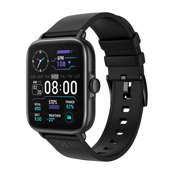 1.69 Smart Watch with Bluetooth Calling, Heart Rate Monitor, IP67 - Black