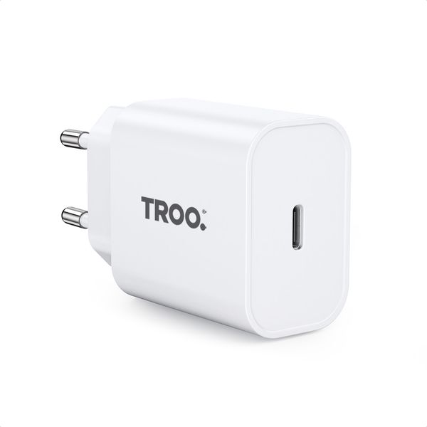 TROO Certified ULTRA Fast Charge PD 20W Type C Fast Charging Power Adapter
