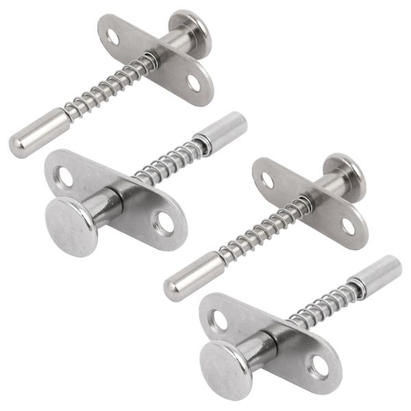 Tools DIY Barrel Bolt Spring Plunger Latches Set Of 4 - 17.5MM