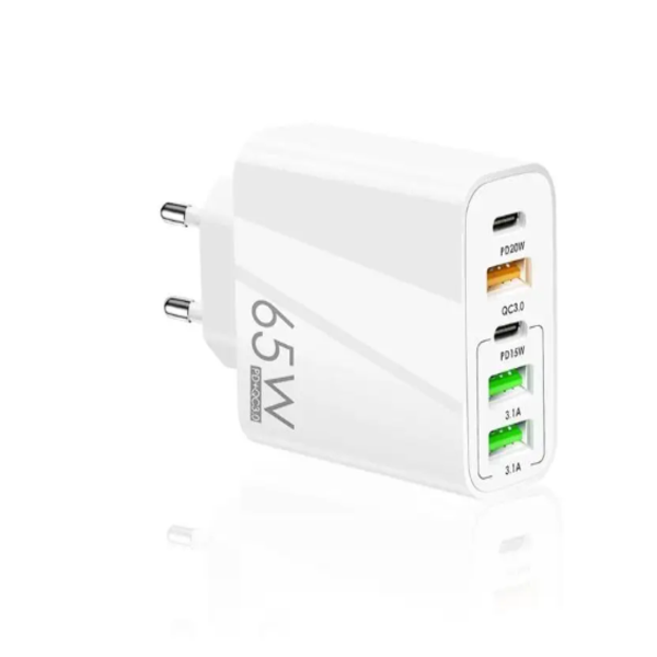 65W Fast Charging Adapter Type C USB PD