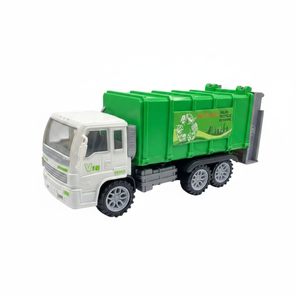 Die-Cast Recycling Truck Toy 1:64 Scale - Eco-Friendly Play Vehicle