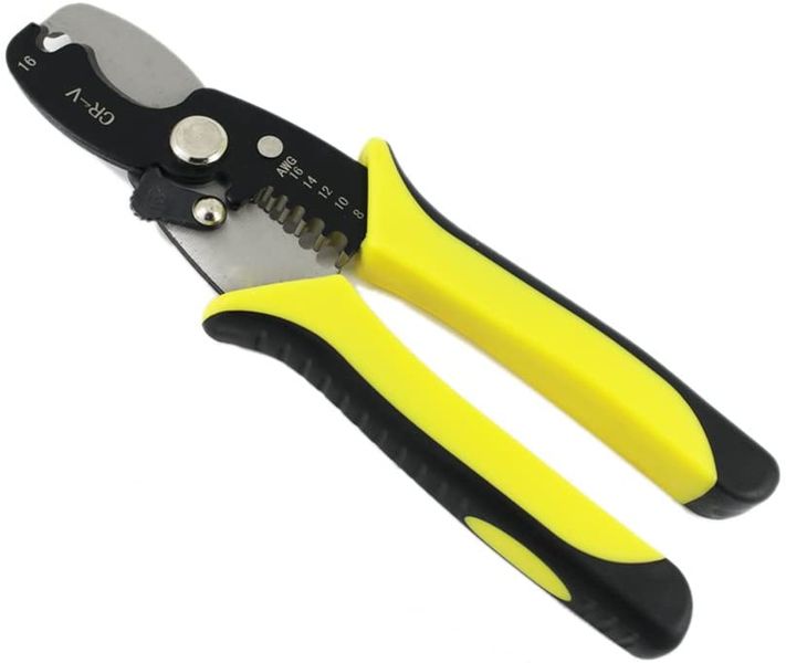 Wire Cable Cutter and Stripping Tool with Non-Slip Handle