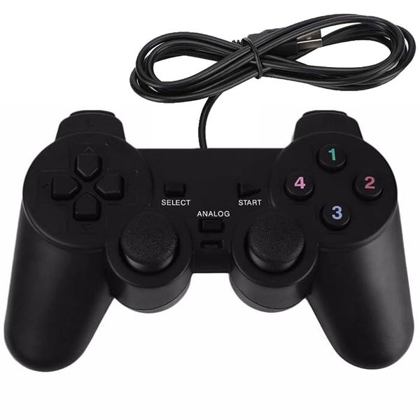 USB Wired Game Controller with USB 3.0, dual shock (Single)