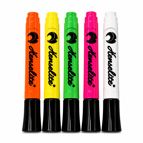 Henselite Chalk Marker Set - 5 Pack Bowls Markers
