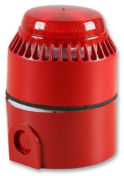 Fulleon FLSVRLRD Beacon / Sounder, Red, Flashing, 2 Tone, 101dB, 24VDC
