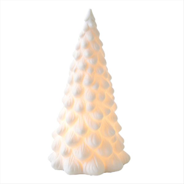 Ceramic Christmas Tree with Light, Vintage Porcelain Lighted Decor for Holi