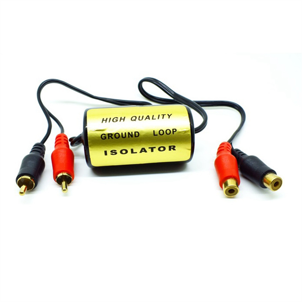 Rca Audio Noise Filter For Car Home Stereo 2Xrca Male 2Xrca Female