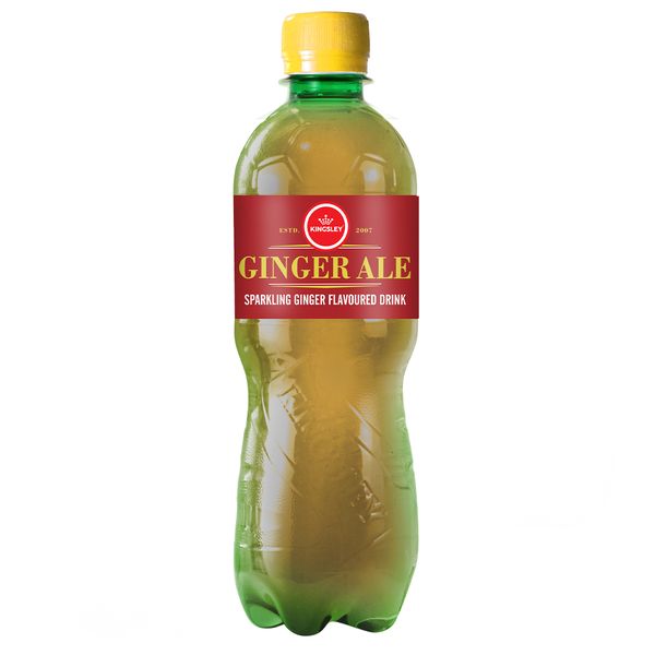 Kingsley Sparkling Soft Drink - Ginger Ale (24 x 500ml PET)
