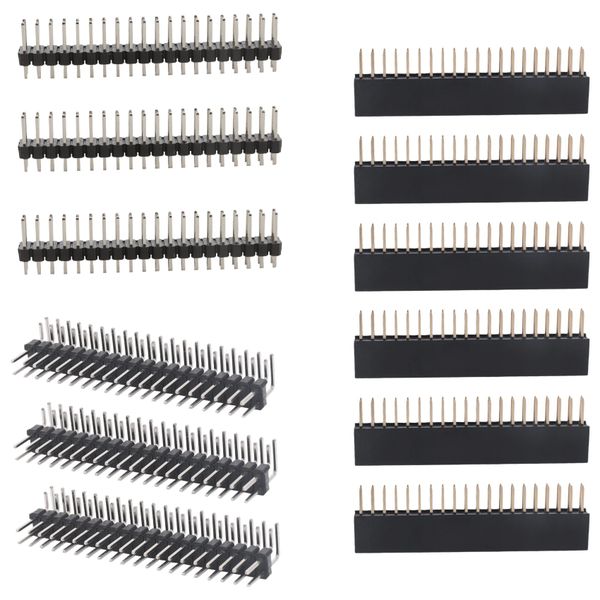 12PCS 40 Pin GPIO Header Kit for Zero/4B/3B+/3B/3A+