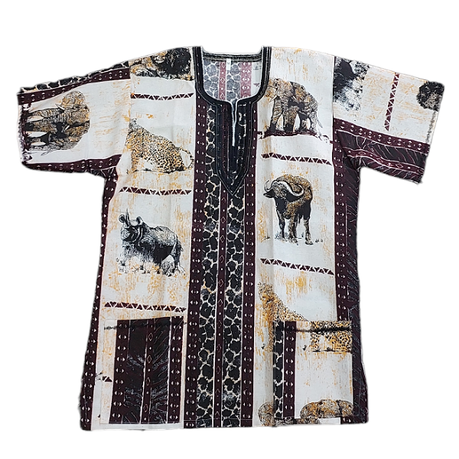 Mens African Traditional Shirt Big 5