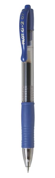 Pilot G-2 0.7 Gel Retractable Pen - Box of 12 - Blue