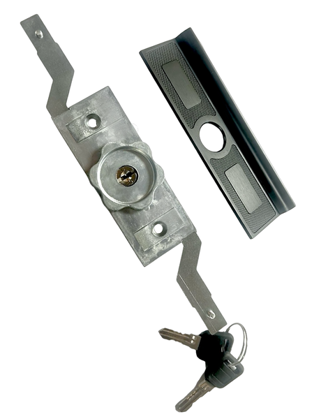 Garage Door Lock with Even Arms, Keys &amp; Back to back Exterior Plate