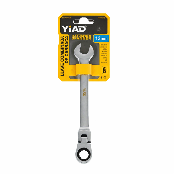 YIAD 56378 13mm Ratchet Spanner CR-V Flexible Head Wrench