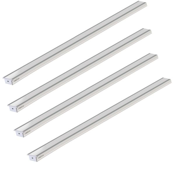 Mix Box 4 Pack 1.5m Aluminum LED Light Strip Cover - Silver