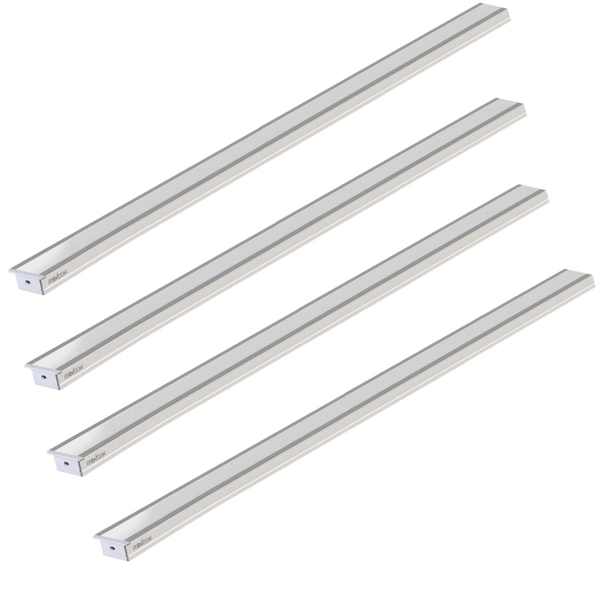 Mix Box 4 Pack 1.5m Aluminum LED Light Strip Cover – Silver