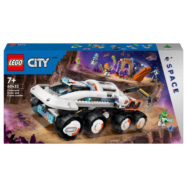 LEGO® City Command Rover and Crane Loader 60432 Building Toy Cars - 758 Pieces