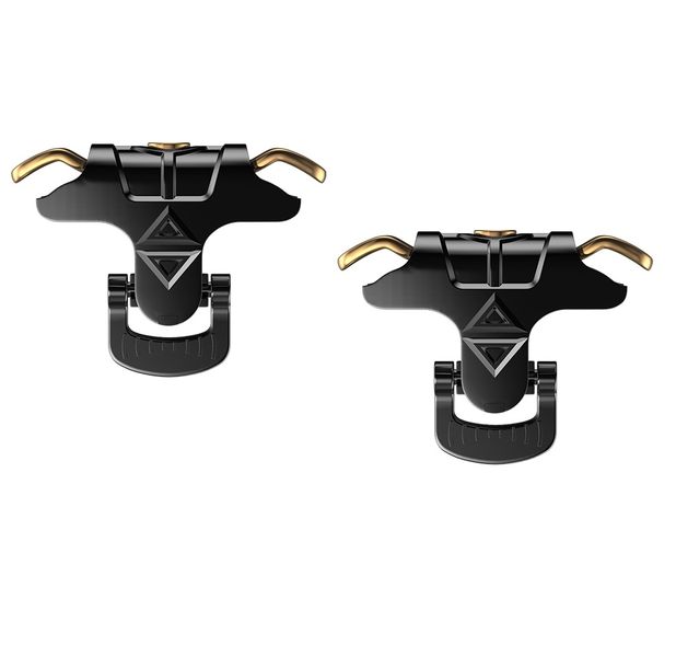 Mobile Phone Game Joystick Trigger Four-Finger Metal Buttons Gamepad