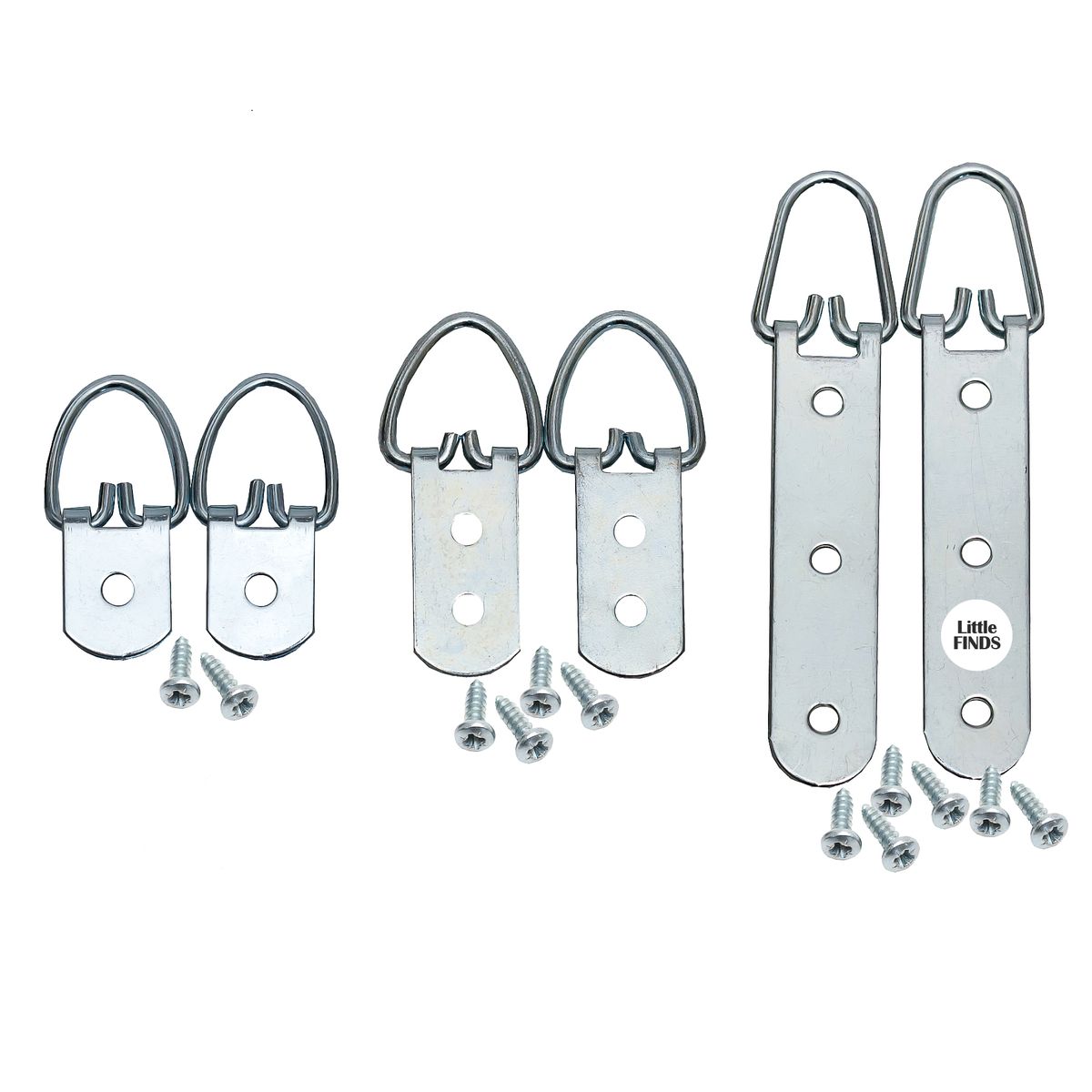 Strap Hanger Framing/Mirror Hooks Mix Set of 3 Little Finds