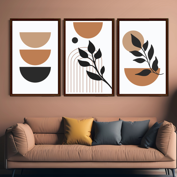 Collection of 3 Unframed Wall Art Decor Print - A3 Size