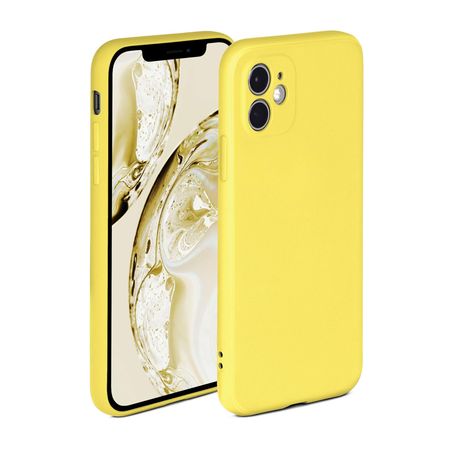 Back Cover Yellow Iphone 11 With Case Liquid Silicone Back Case