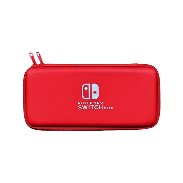Red Carrying Case compatible with the Nintendo Switch Oled Mode