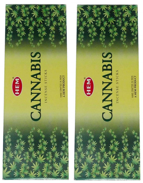 HEM Cannabis Incense Sticks (Pack of 2 Boxes) 120 Count Each