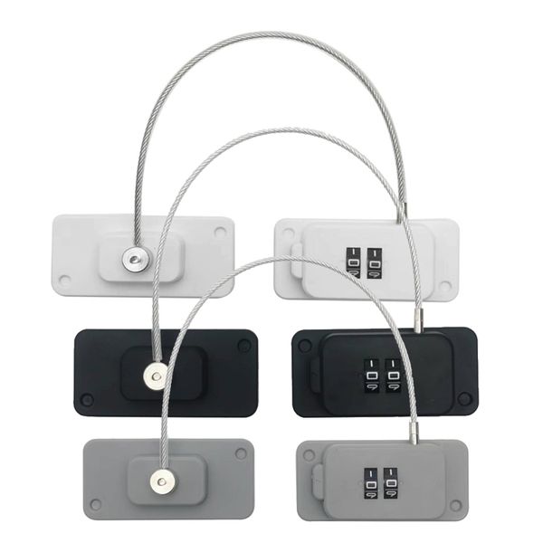 2-Digits Coded Combination Fridge Lock for Window Closet Door - Pack of 3
