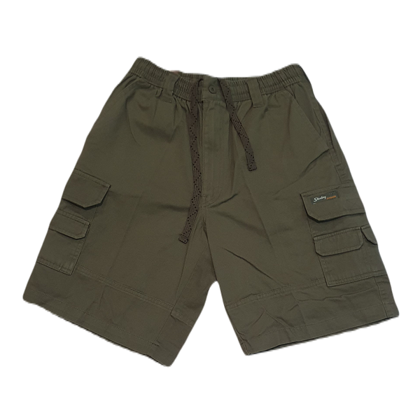 Sterling 21cm Elasticated Waist Cargo Shorts Brown - Brown - 28 X 21 In