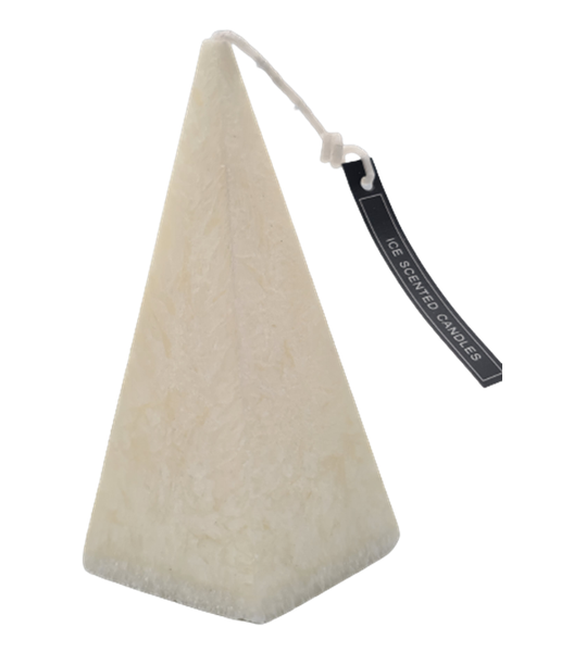 Pyramid Ice Scented Candle - White