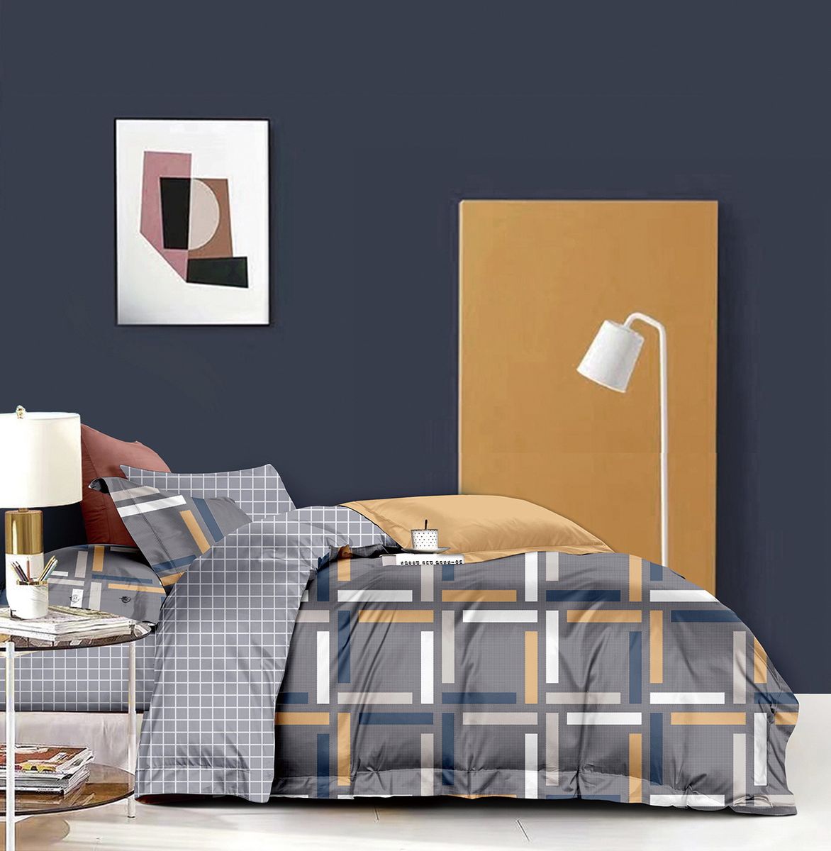 Linen Boutique Duvet Cover Set 100 Cotton 200TC Abstract