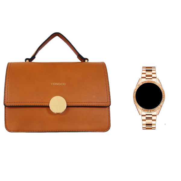 Quality Leather Ladies Watch And Bag Bundle