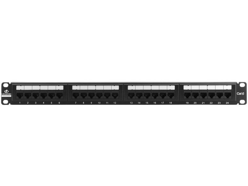 24 Port Cat6 Rack Mount Patch Panel