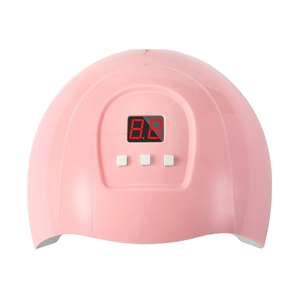Professional USB UV Nail Dryer Lamp With LCD Display Screen - Pink