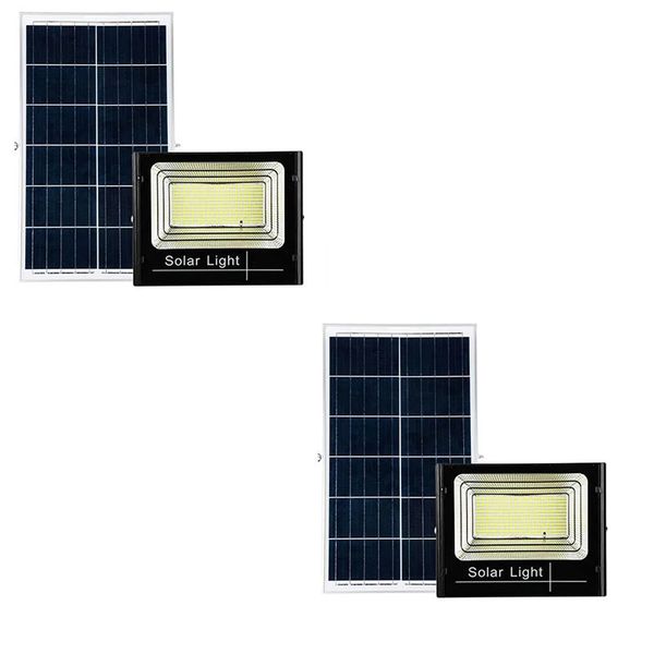 Set of 2 600W IP67 Solar LED Flood Light -JA-FL-T2S600W