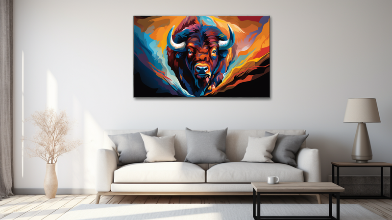 Canvas Wall Art - Buffalo Boldness Abstract - MT-0564