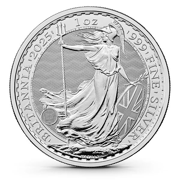 2025 Great Britain 1 Oz Pure 0.999 Silver Britannia Coin