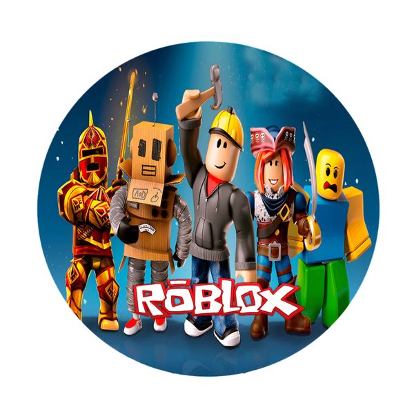 Roblox Round Wooden Vinyl Signage 63cm