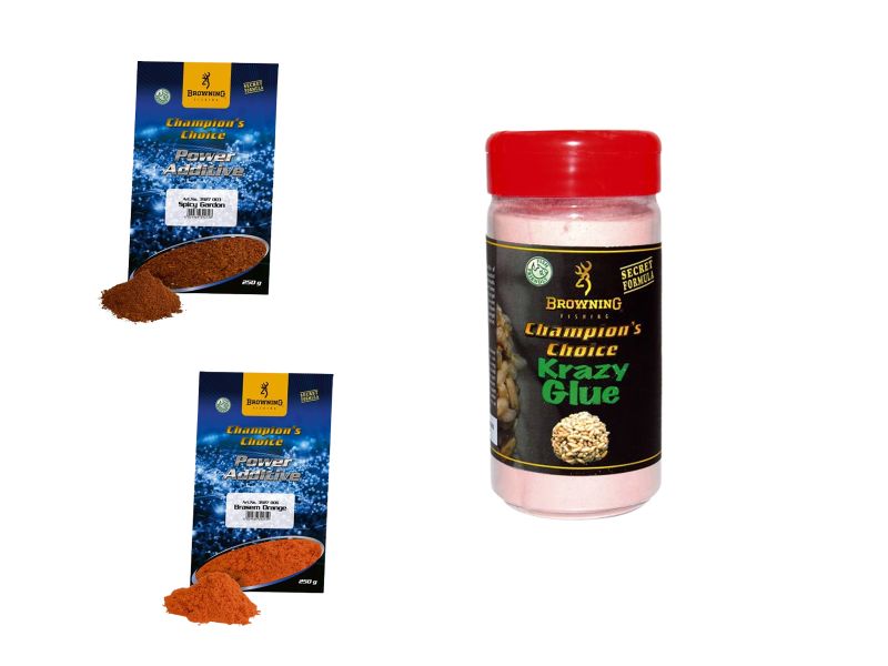 Powder Combo 3 - Krazy Glue + 2 Assorted Flavoured Powders ( Ground Bait )