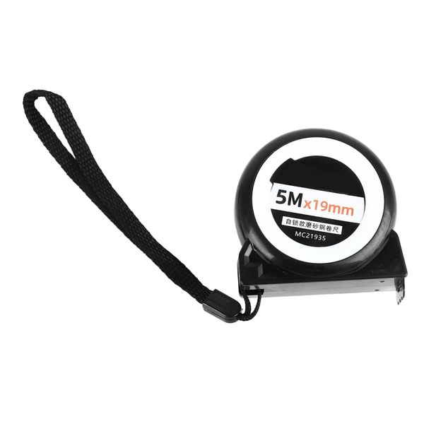 Matte Steel Tape Measure 5m x 19mm Retractable Self-Locking