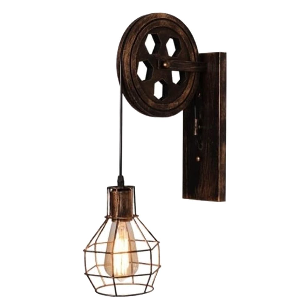 Image showcasing Decor Retro Industrial Lamp Metal Wall Light Sconce - 50cm | Shop Today ...