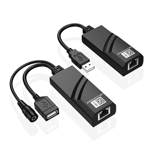 USB 2.0 Extender RJ45 Receiver with DC5V/2A Power Adaptor(EU)