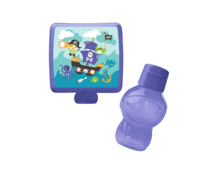 Tupperware Pirate Lunch Set