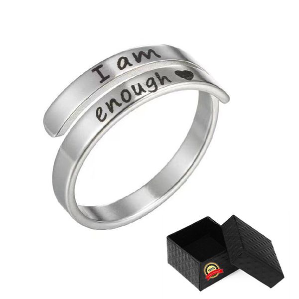 Favorable impression Stainless Steel Silver Ring Enough