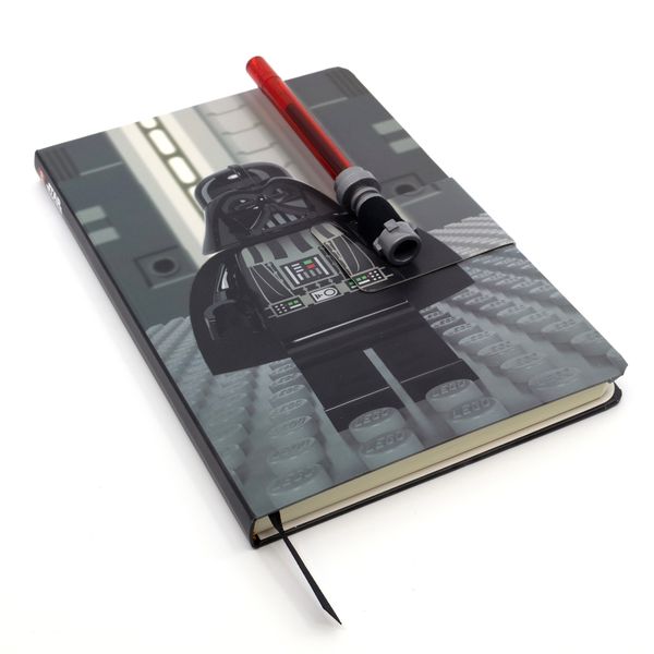 LEGO Star Wars - Darth Vader A5 Dotted Notebook with Lightsaber Gel Pen Red